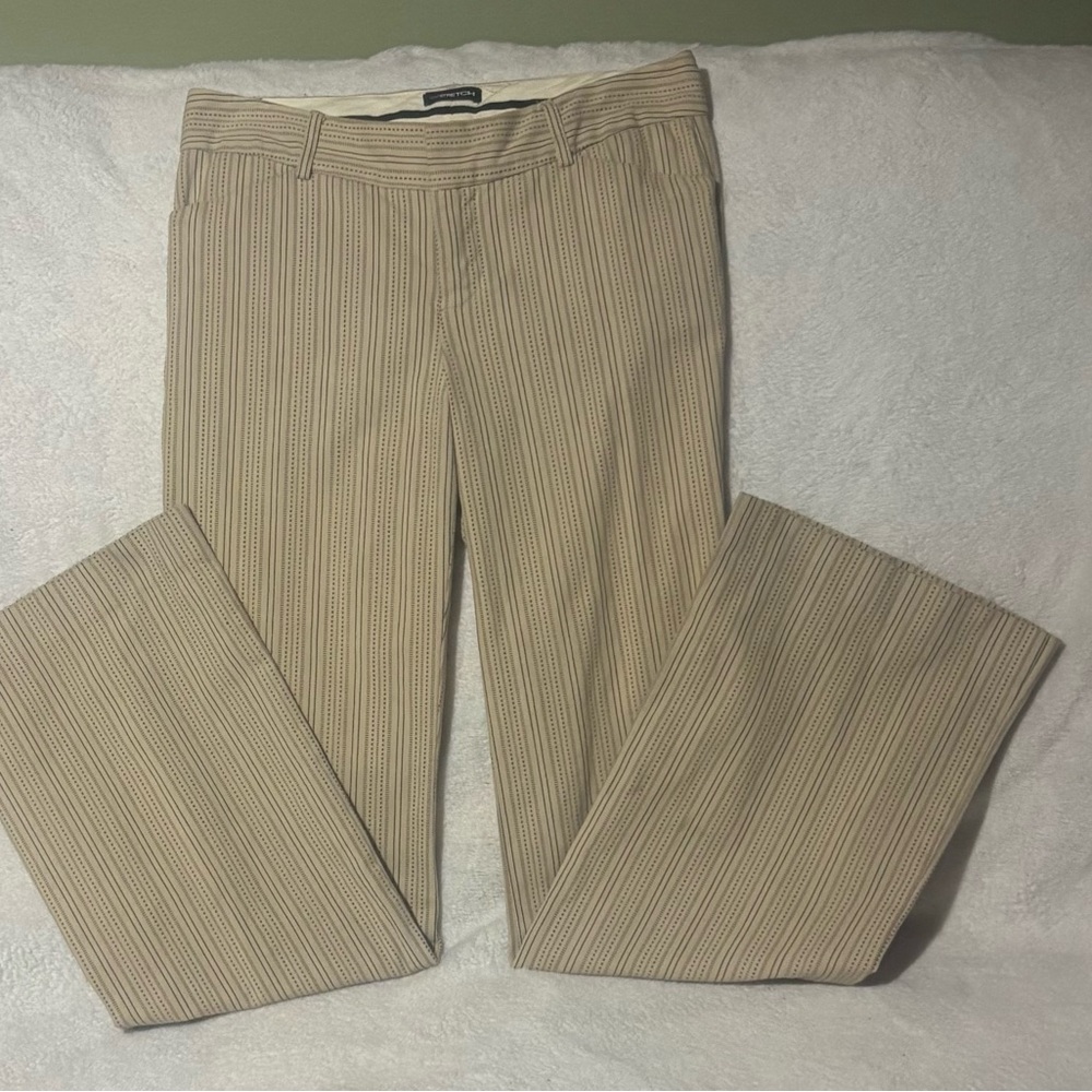 GAP Tan Striped Women's Bootleg Pants